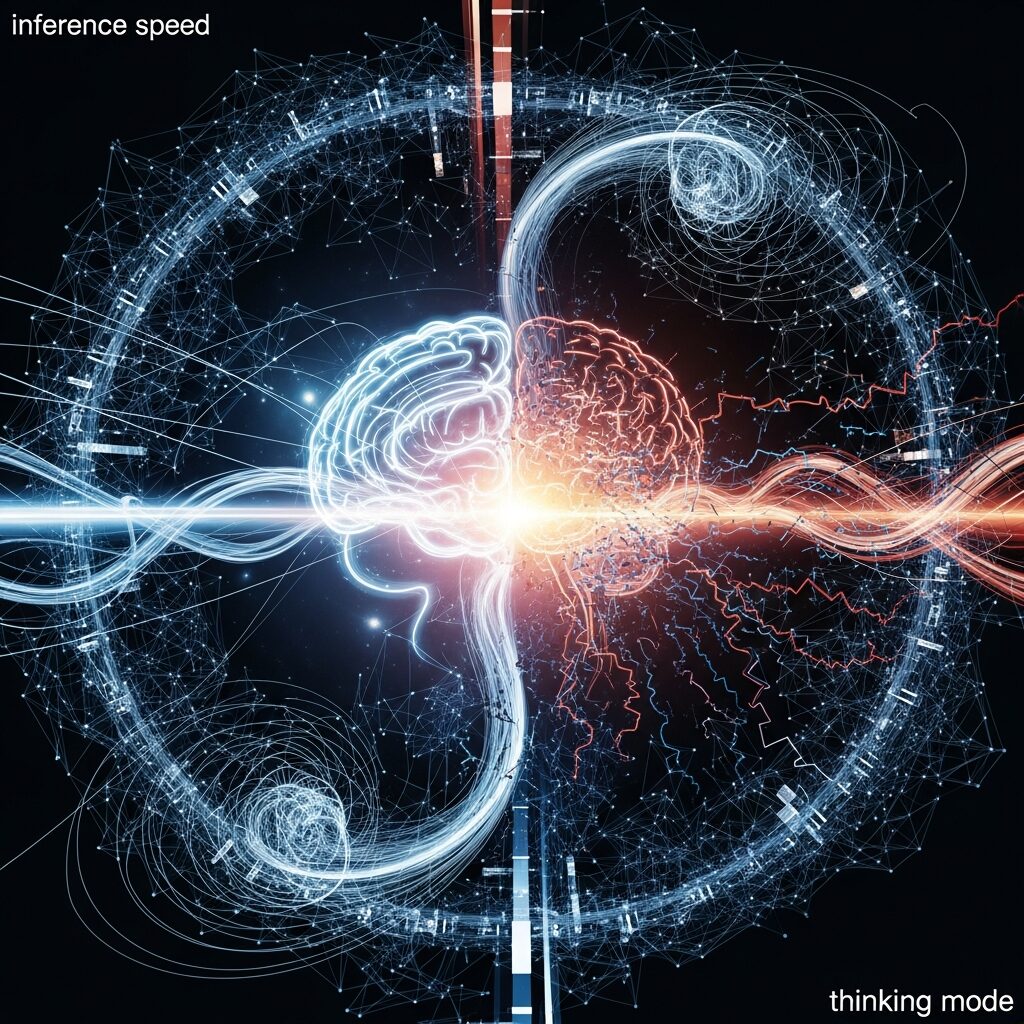 実測②:推論速度とThinking modeの罠