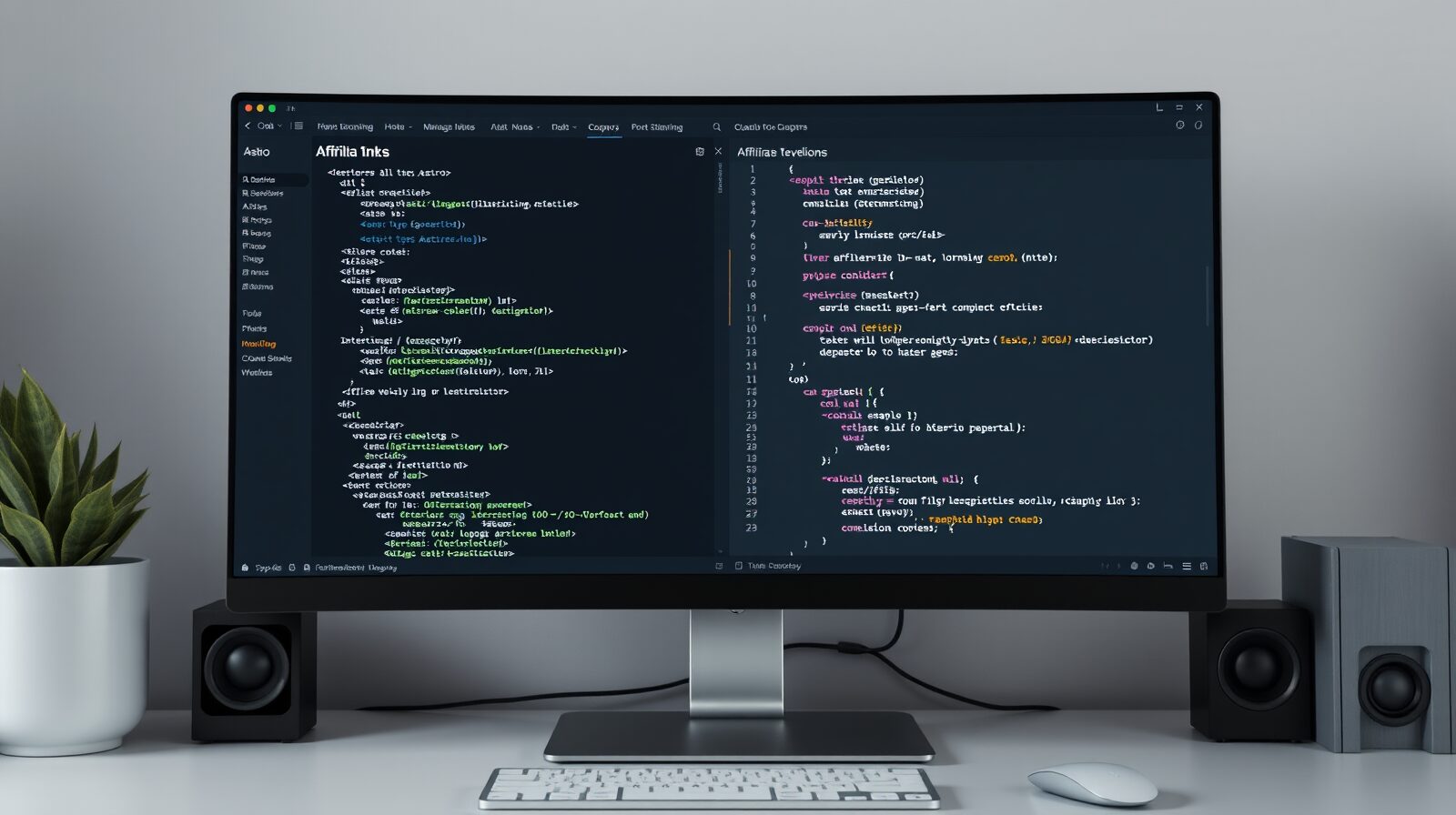 Astro 静的ブログにアフィリエイトリンクを frontmatter で管理する設計のイメージ