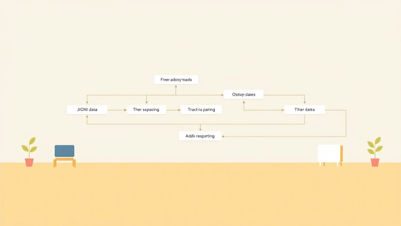 JSON形式のデータをパースして処理するワークフロー