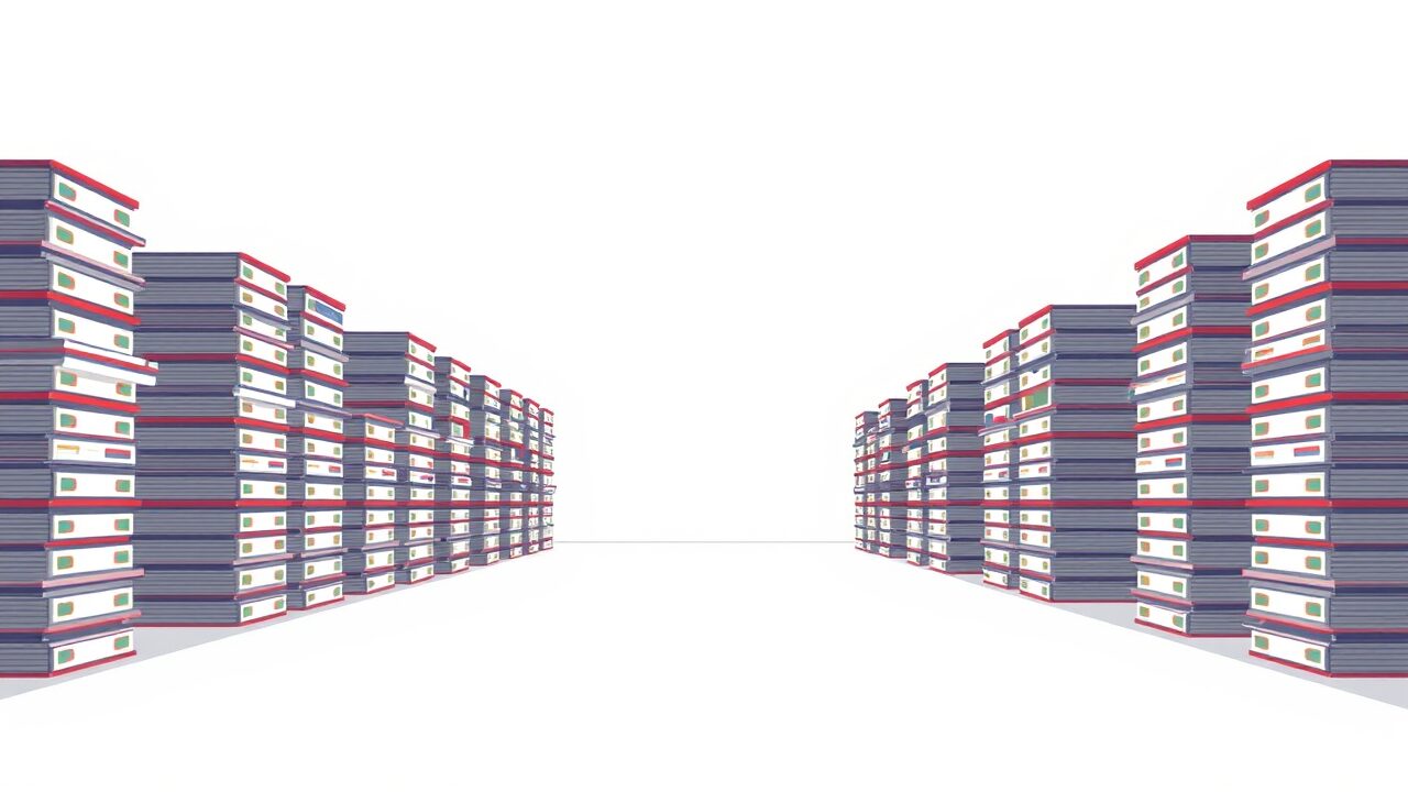 データベースに削除されずに積み重なった、古いまたは無効なAPIキーのレコードを示す図。これらのレコードが、環境変数からの正しい値の読み込みを阻害し、システム全体の不具合を引き起こす様子が描かれている。