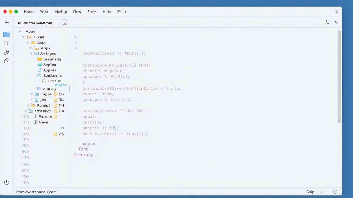 pnpm workspace の基本セットアップのイメージ