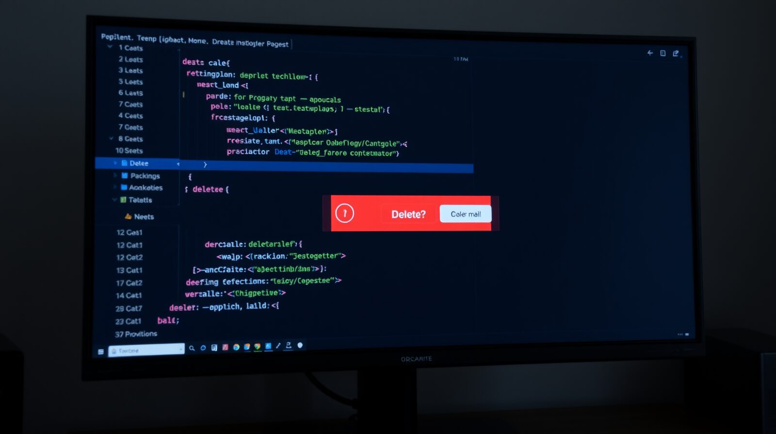 React 削除確認をインラインUIで実装する方法のイメージ